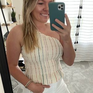 American eagle 1 shoulder top size medium